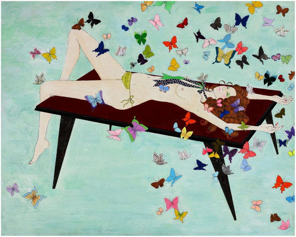 A momen when I lies down and understands something…Enveloped in love in Chinoiserie world.